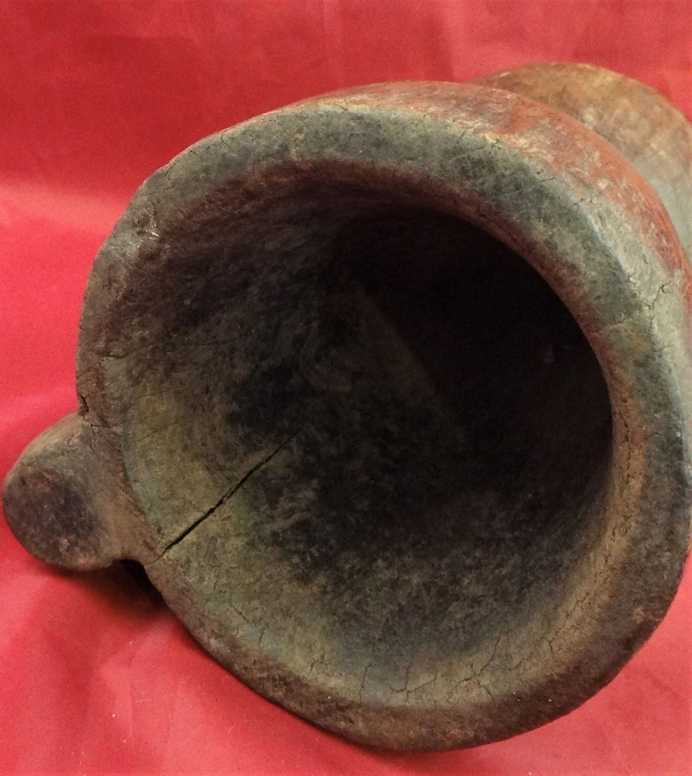 Thumbnail: Vintage Thai Hand Carved Teak Beer Mug