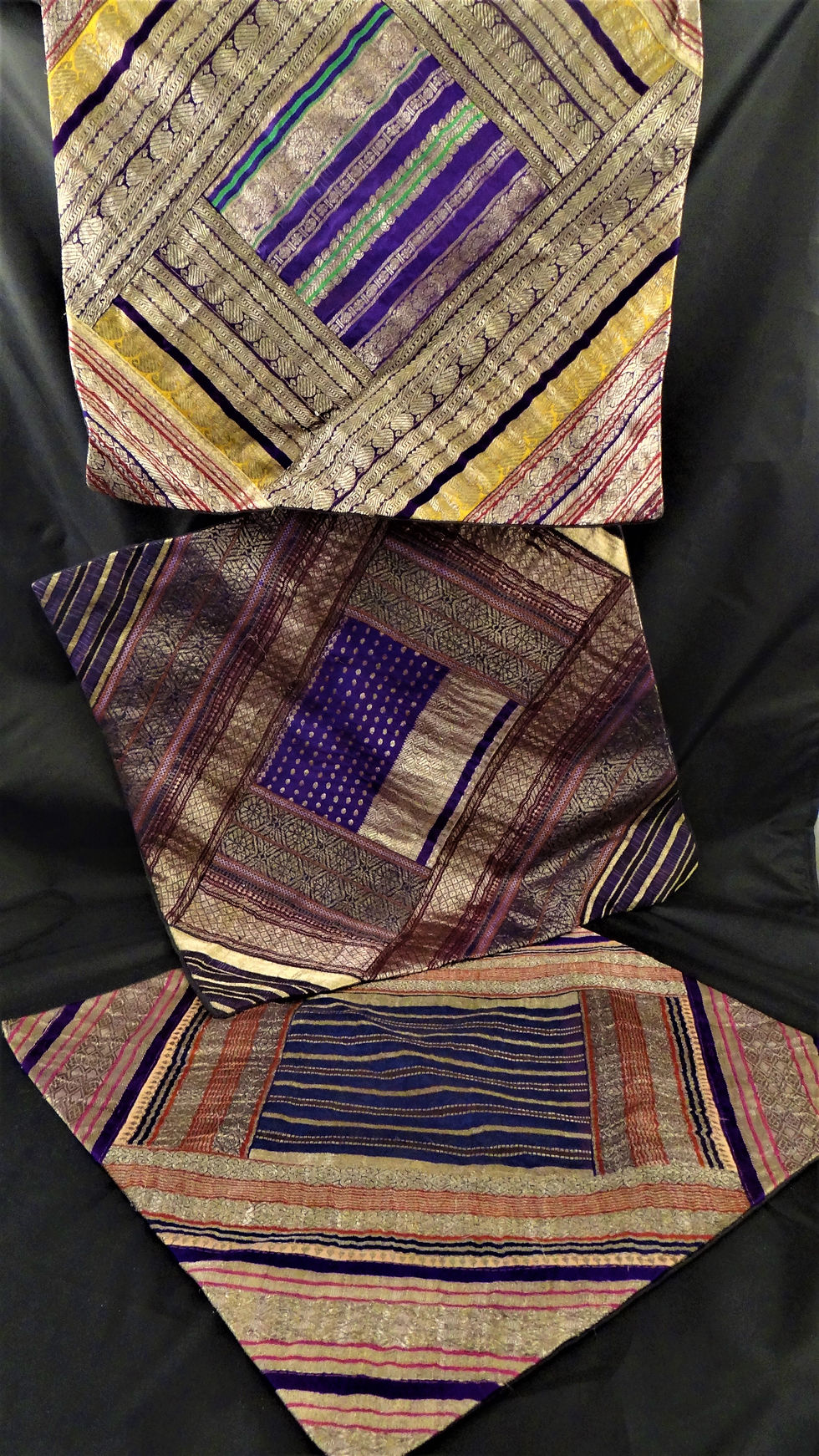 Thumbnail: Vintage Sari Patchwork Pillow Covers