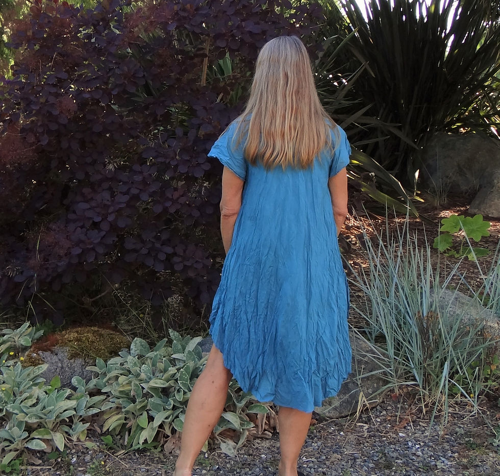 Thumbnail: Cap Sleeve Dress with Scarf in Crinkle cotton:79