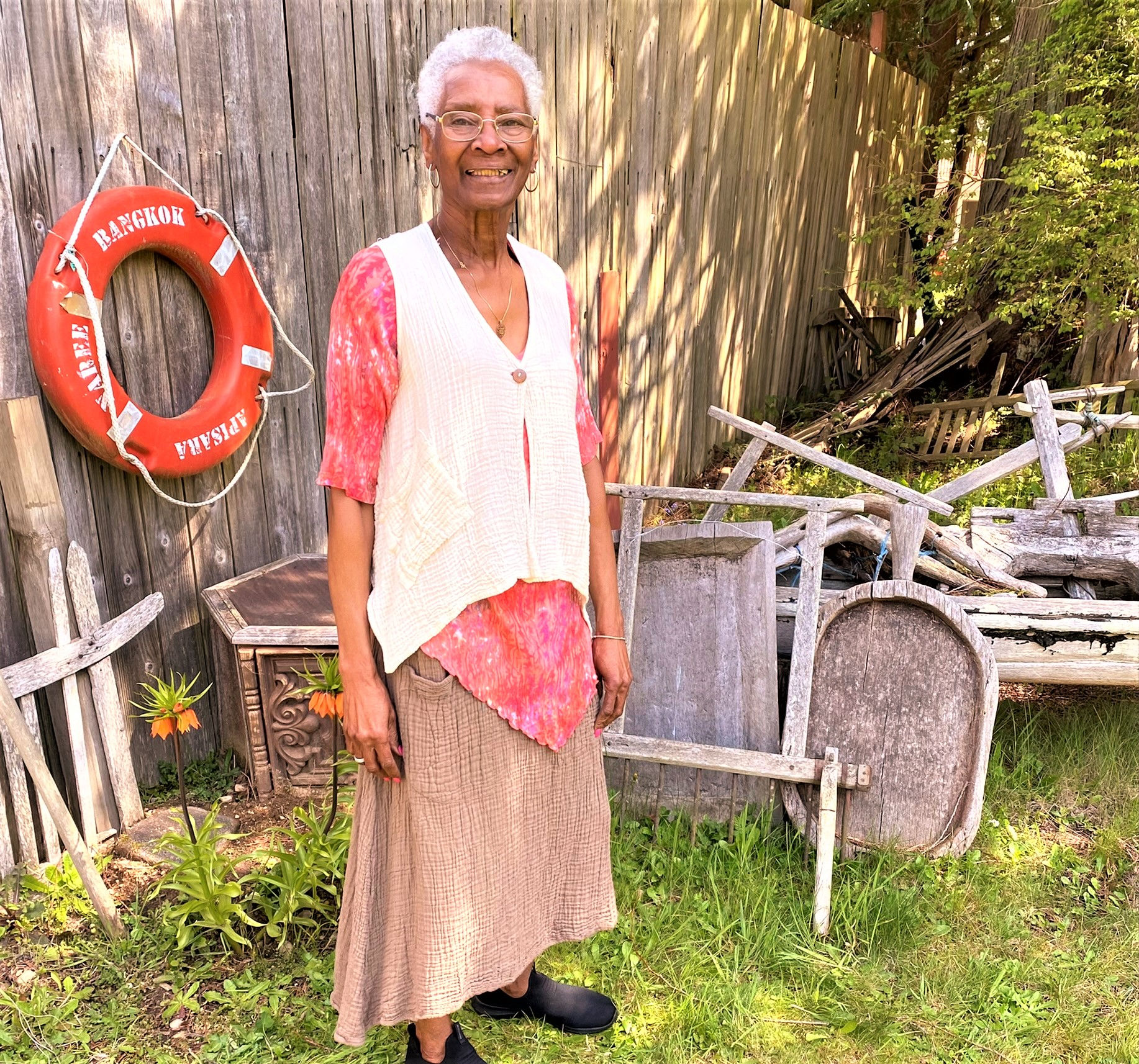 Cotton Waffle Pocket Vest: Marshmallow, Curry, Obi Lilac, Spearmint