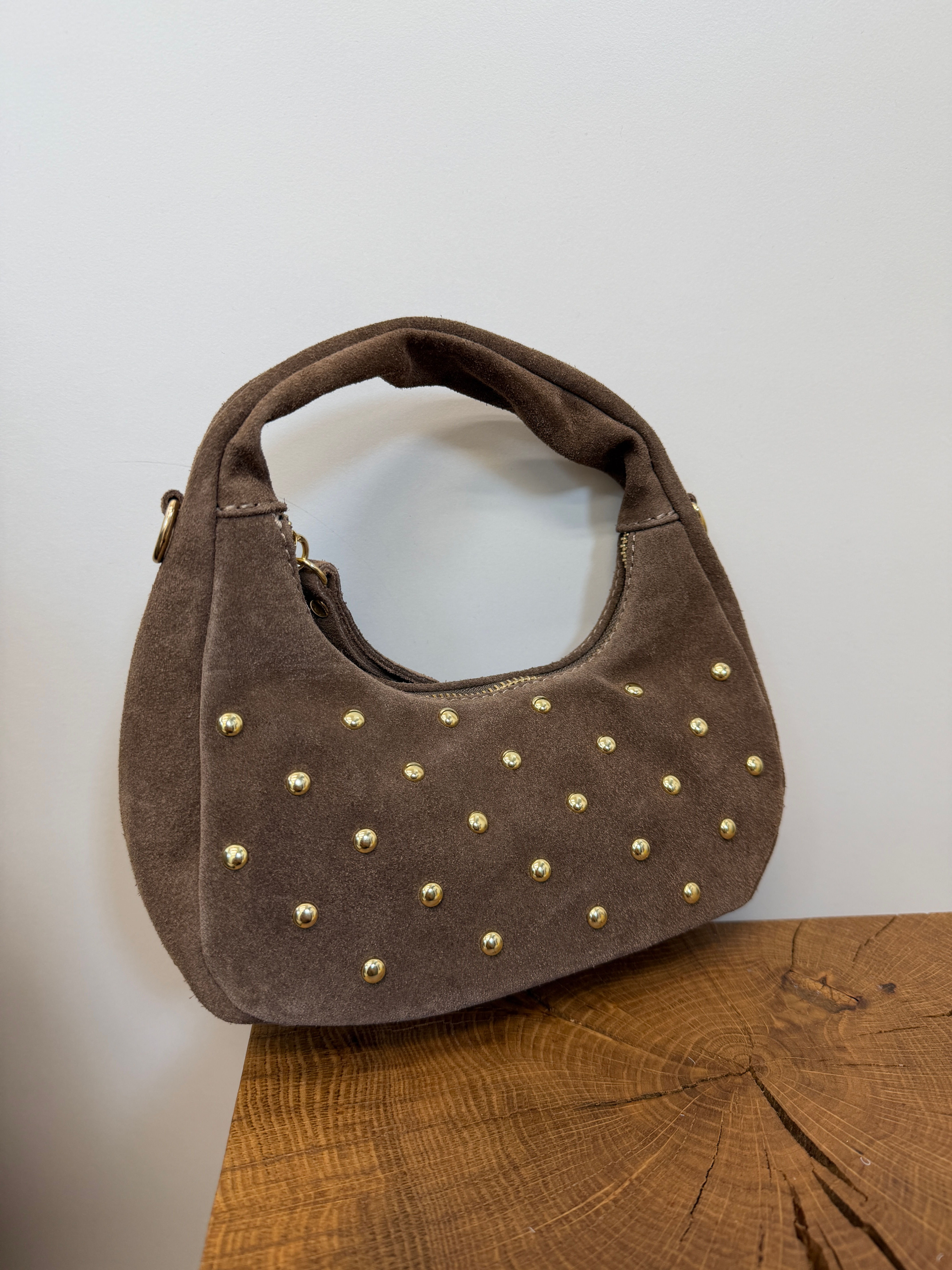Tasche Wildleder Nieten