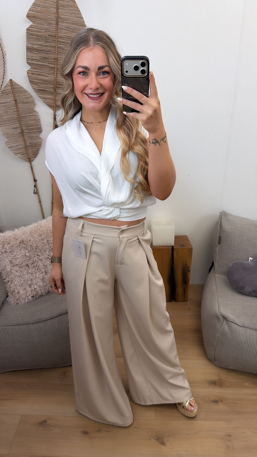 Miniaturbild: Bluse wrap mit Tuch