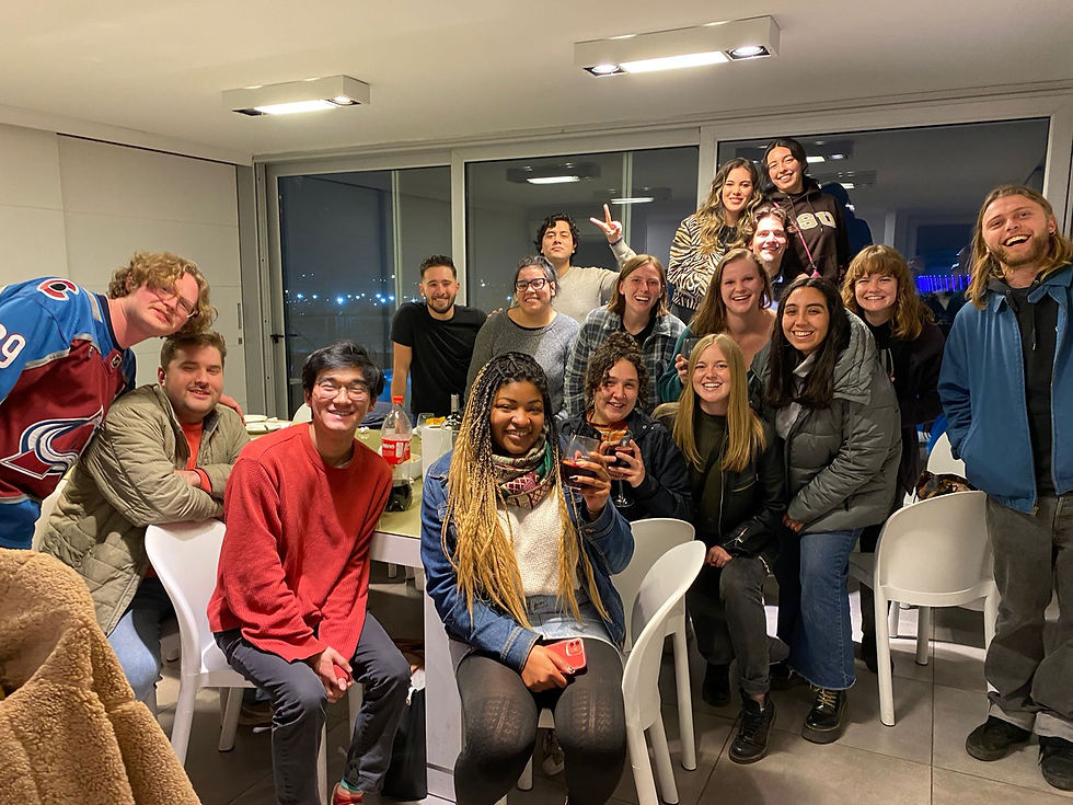 Celebration the night before all abroad students left Argentina