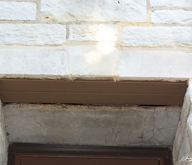 Newly replaced lintel on a church. JND Enterprises, Chicago