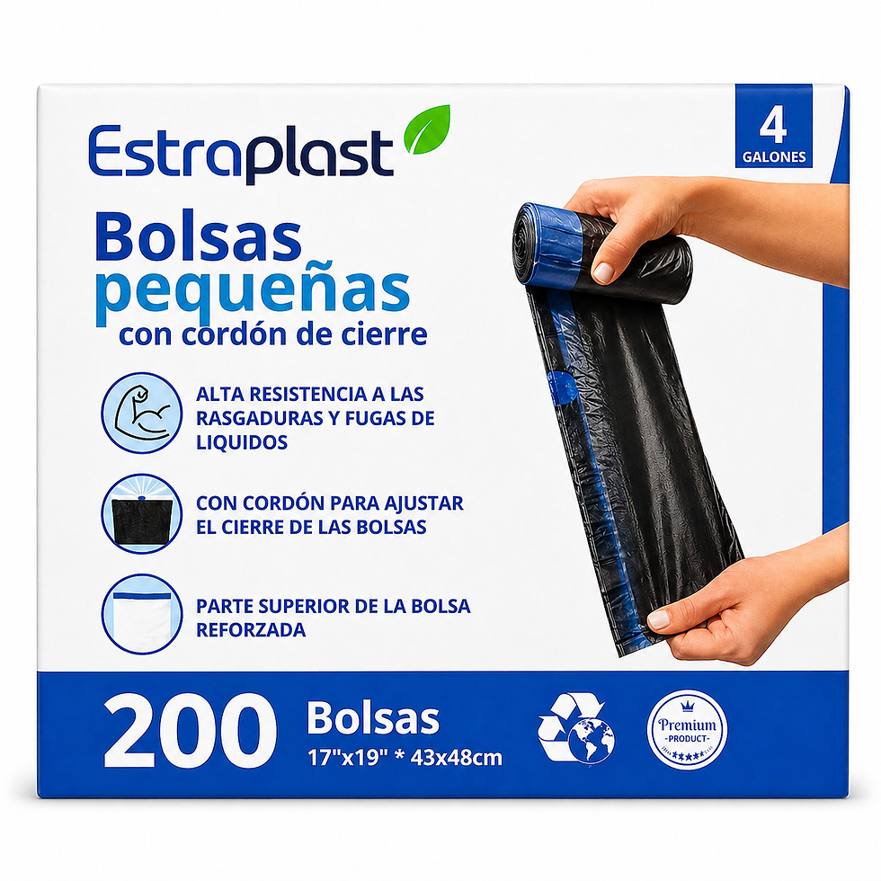 Miniatura: Bolsas Pequeñas con Cordón de Cierre | 200 Bolsas | 4 Galones / 15 Litro