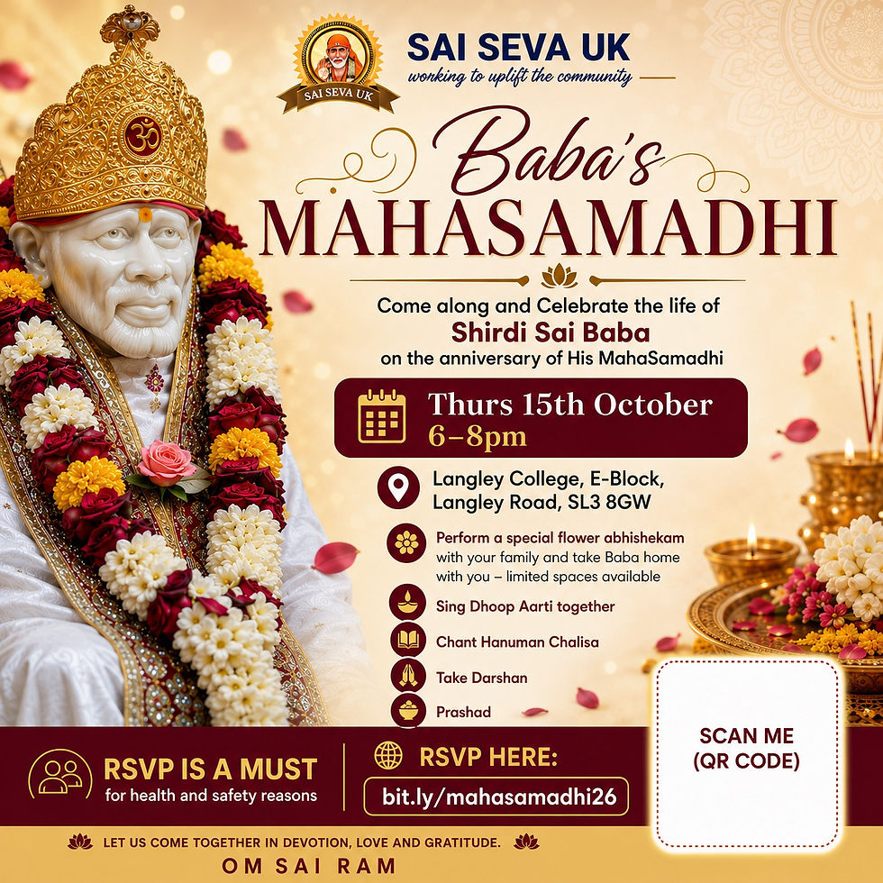 Babaโs MahaSamadhi Day event