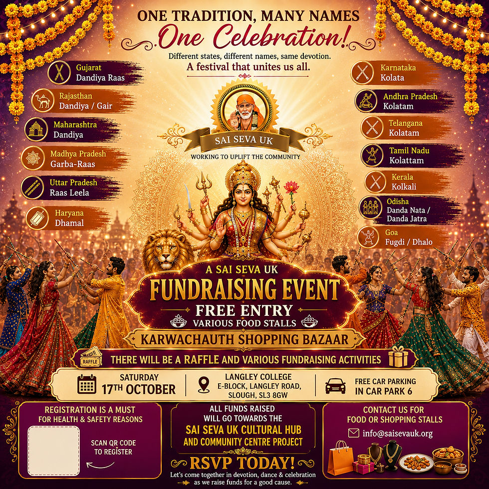 Sai Seva UK presents Garbha Festival 2026