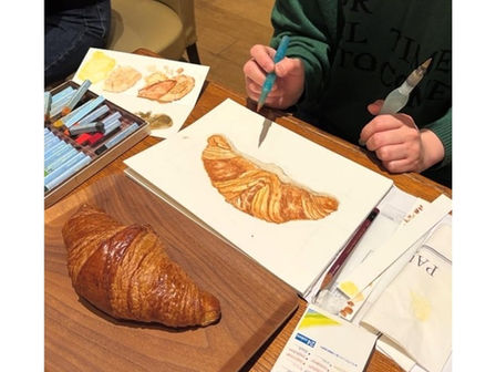 【画材ユーザーショー関連イベント】水彩パステルで描くパン画　7F
