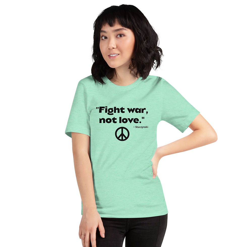 Thumbnail: Unisex Fight War Heather T-Shirt