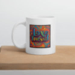 Psychedelic "Love Yourself" Mug