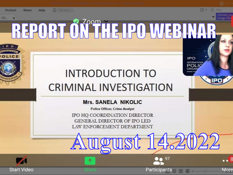 REPORT ON THE IPO WEBINAR AUGUST 14/2022