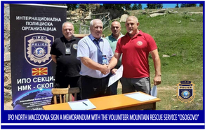 IPO NORTH MACEDONIA SIGN A MEMORANDUM WITH THE VOLUNTEER MOUNTAIN RESCUE SERVICE “OSOGOVO”