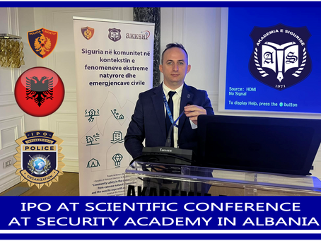 IPO AT SCIENTIFIC CONFERENCE AT SECURITY ACADEMY IN ALBANIA