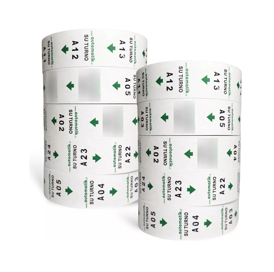 Rollos turnomatic suturno 2000 tickets (10 Rollos)