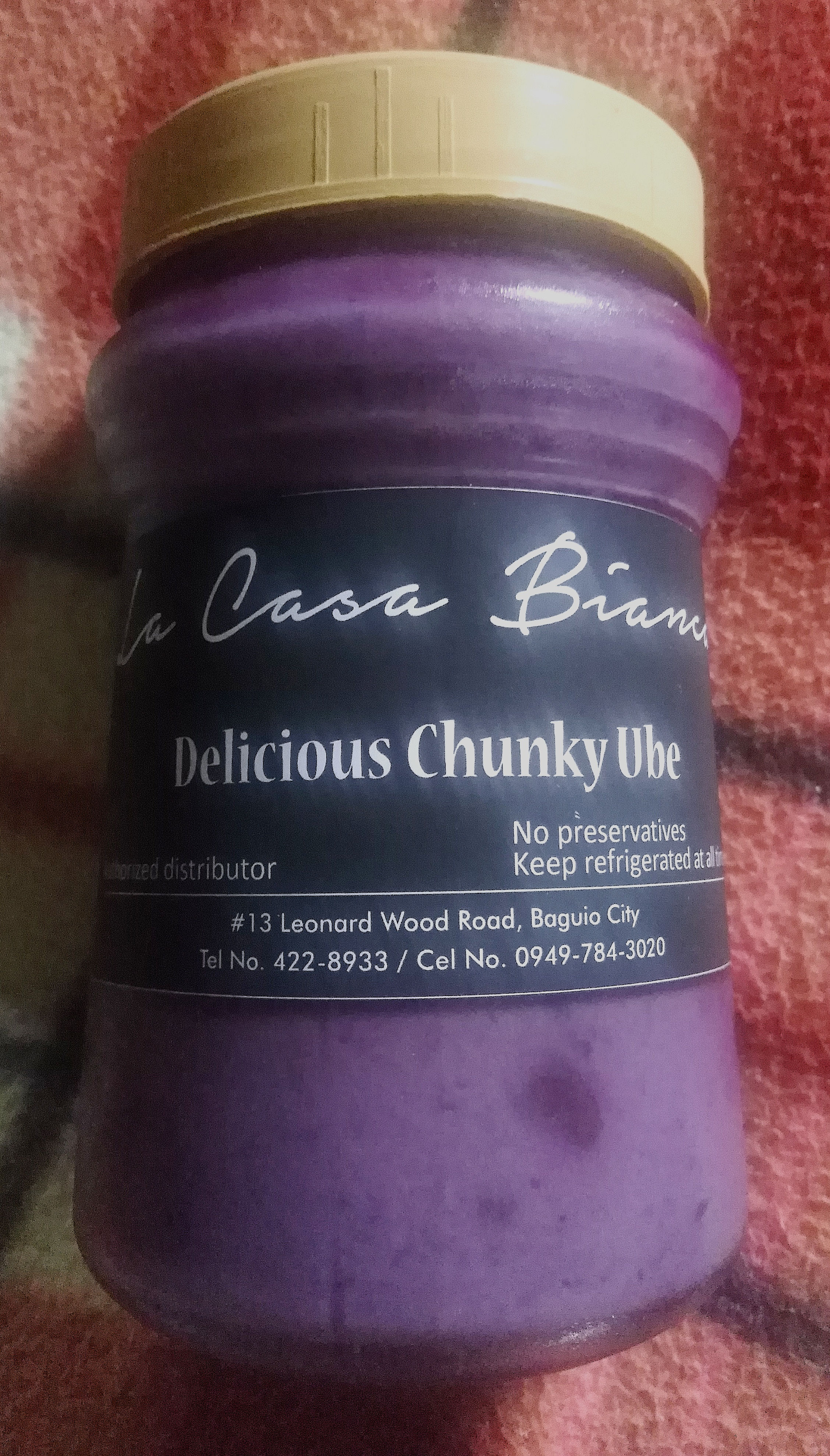 La Casa Bianca Delicious Chunky Ube Jam (16oz)