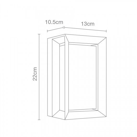 Miniatura: Arbotante Exterior Alum 125v-60Hz E27 GF - 5491/GF - CALUX