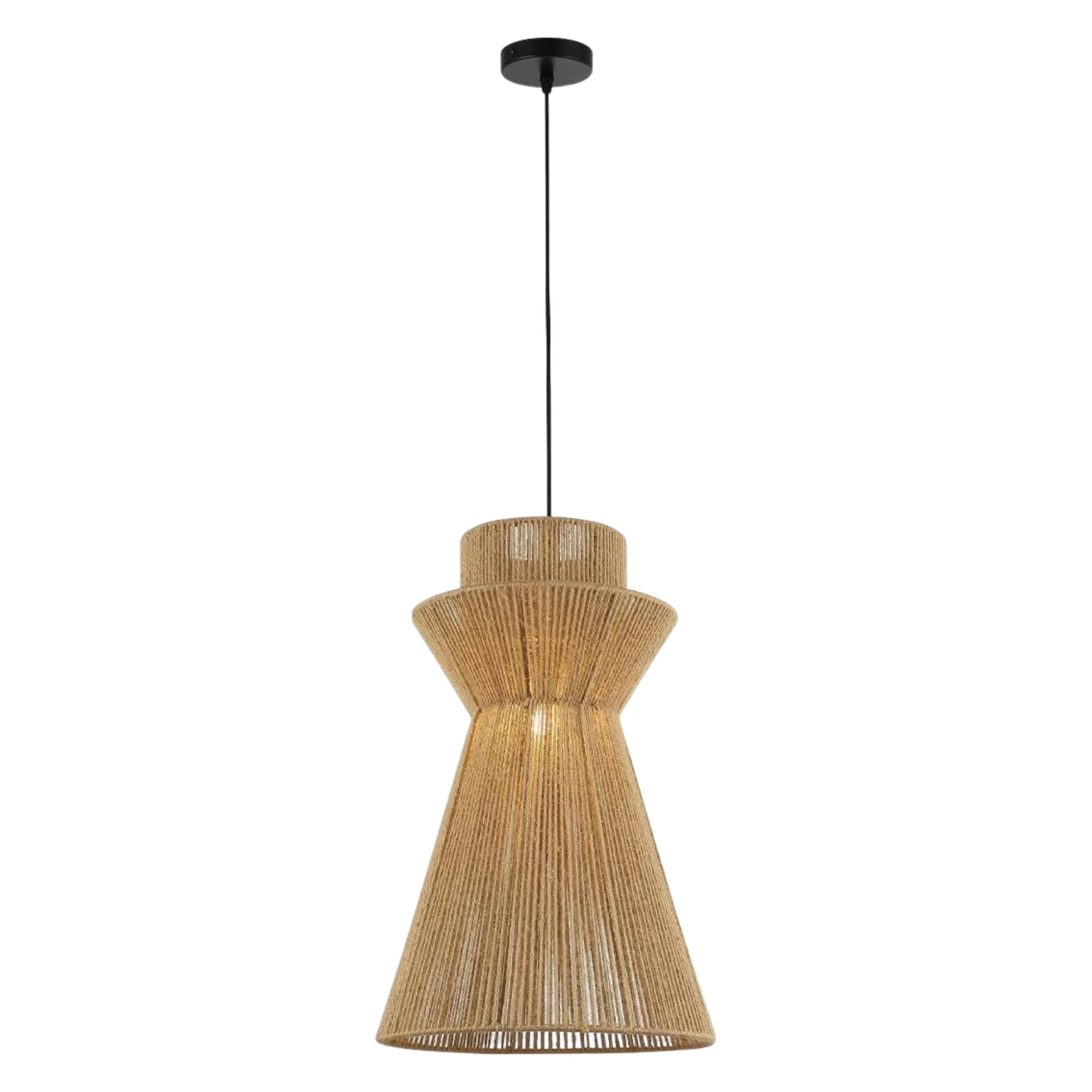 Luminaria colgante fibra natural CA C386/BMB