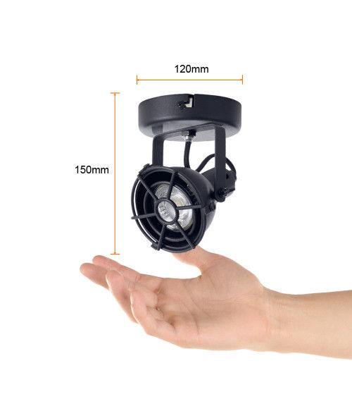 Miniatura: LAMP DE TECHO TIPO INDUSTRIAL 1 SPOT NEGRO 60LVC401MVN