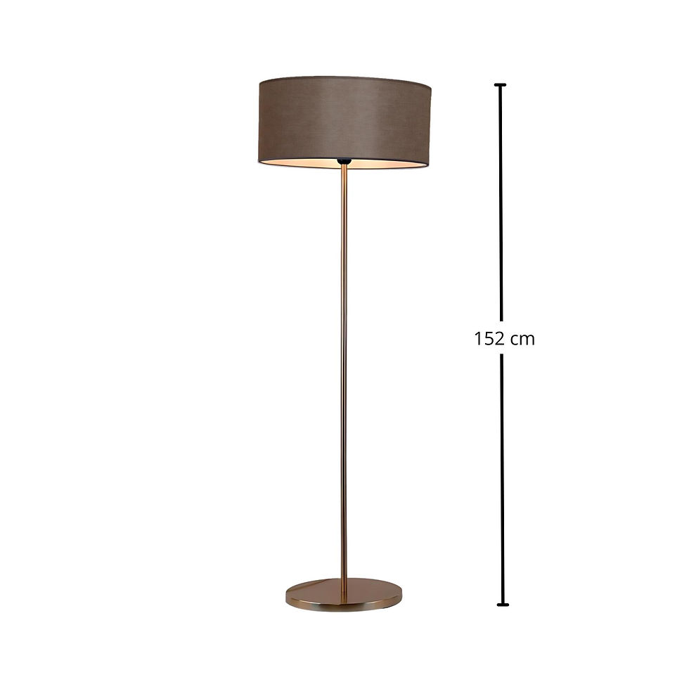 Miniatura: Lampara de piso dorada 152cm E27 091-60169