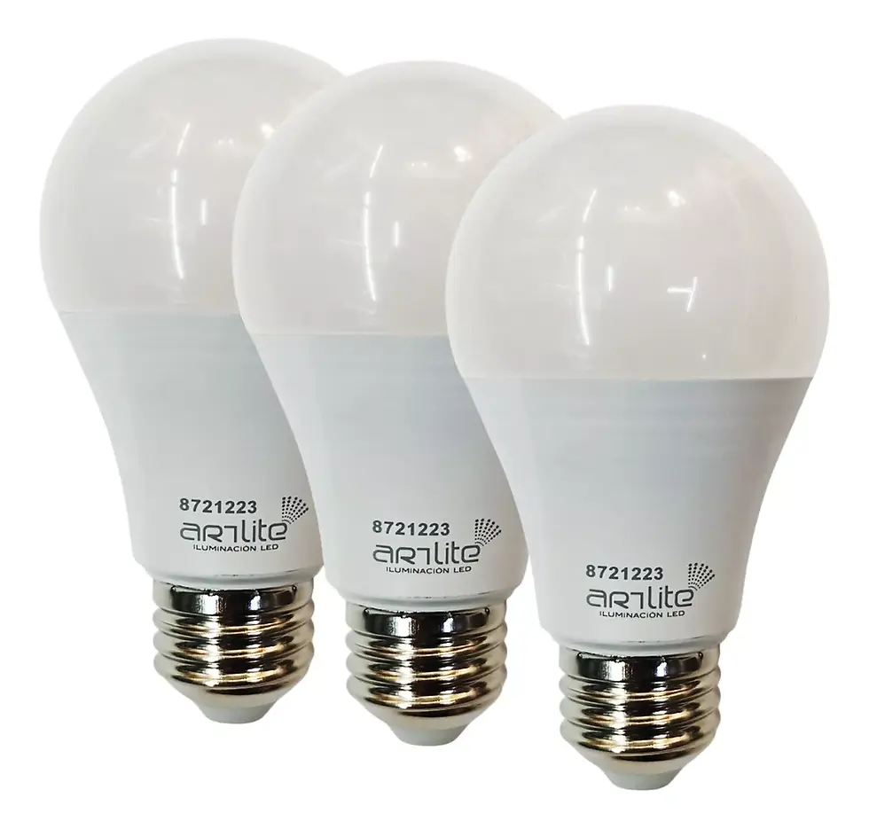3 PACK LAMPARAS LED BULBO E26 12W ALA-017 ALA-018
