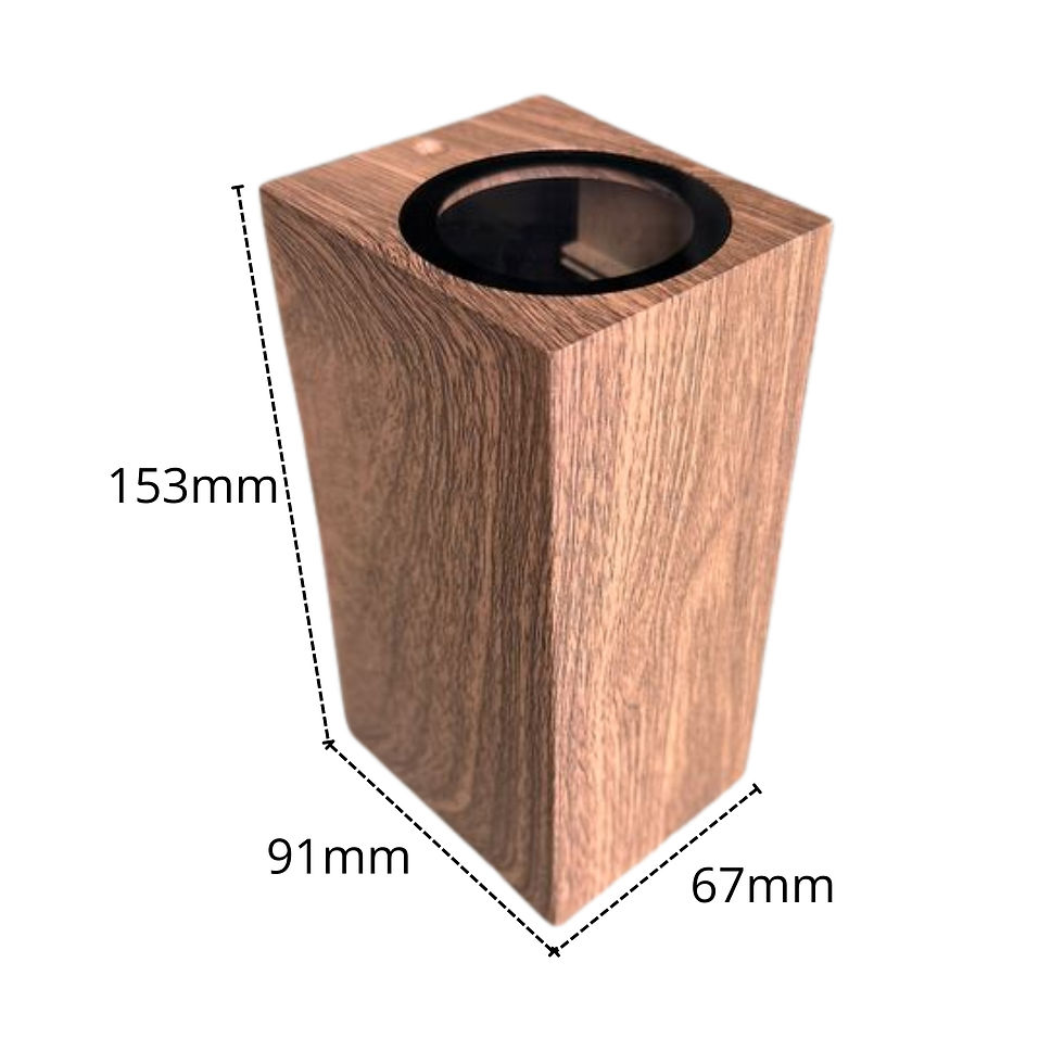 Miniatura: Arbotante Cuadrado Color Madera GU10x2 JA JACWGU10