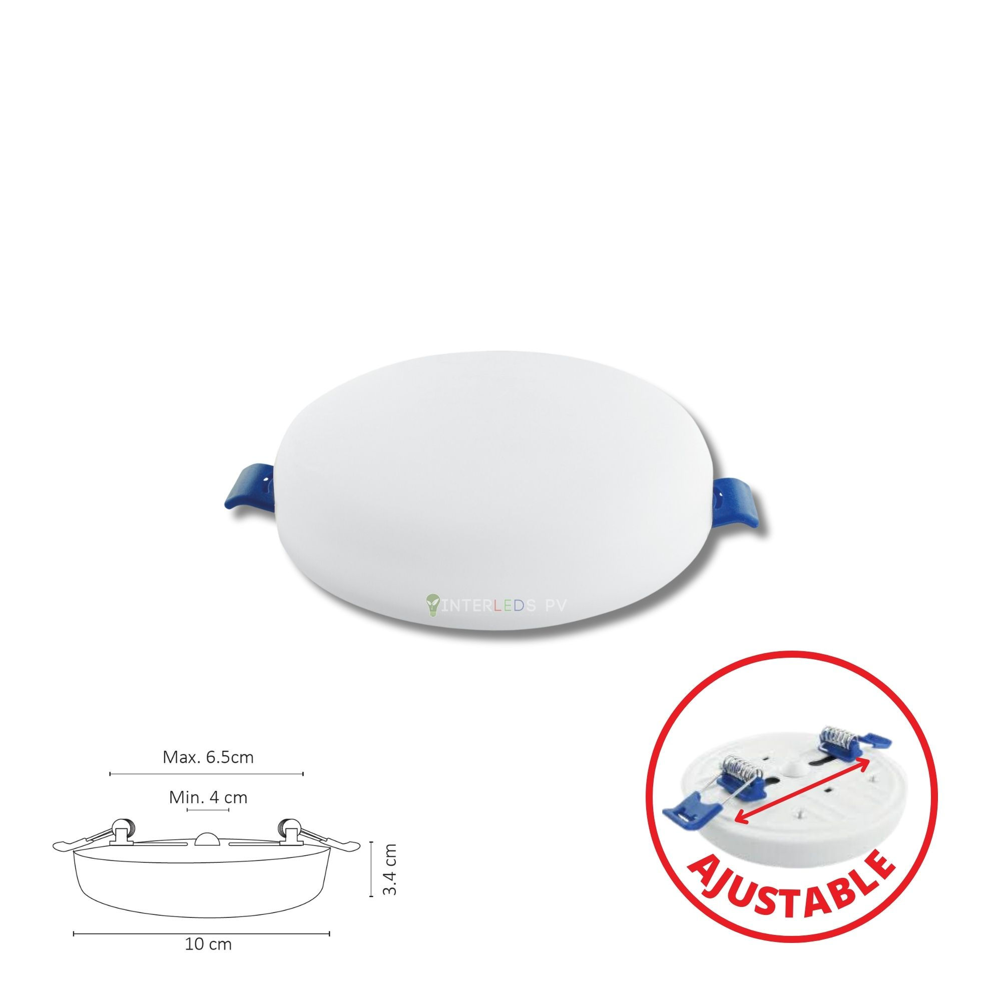 PANEL LED Ajustable Empotrable 10W - WDO-008 / WDO-009