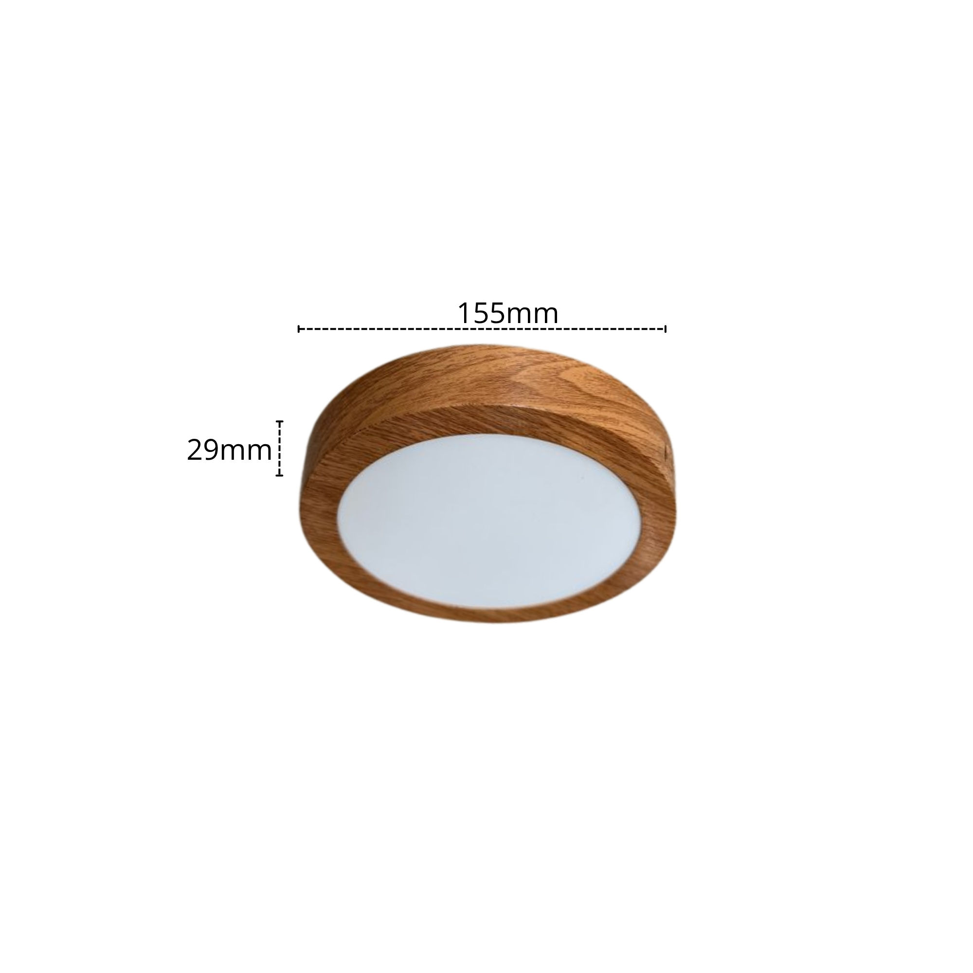 Panel 12w color madera sobreponer redondo JA PNLRW1230 - PNLRW1265