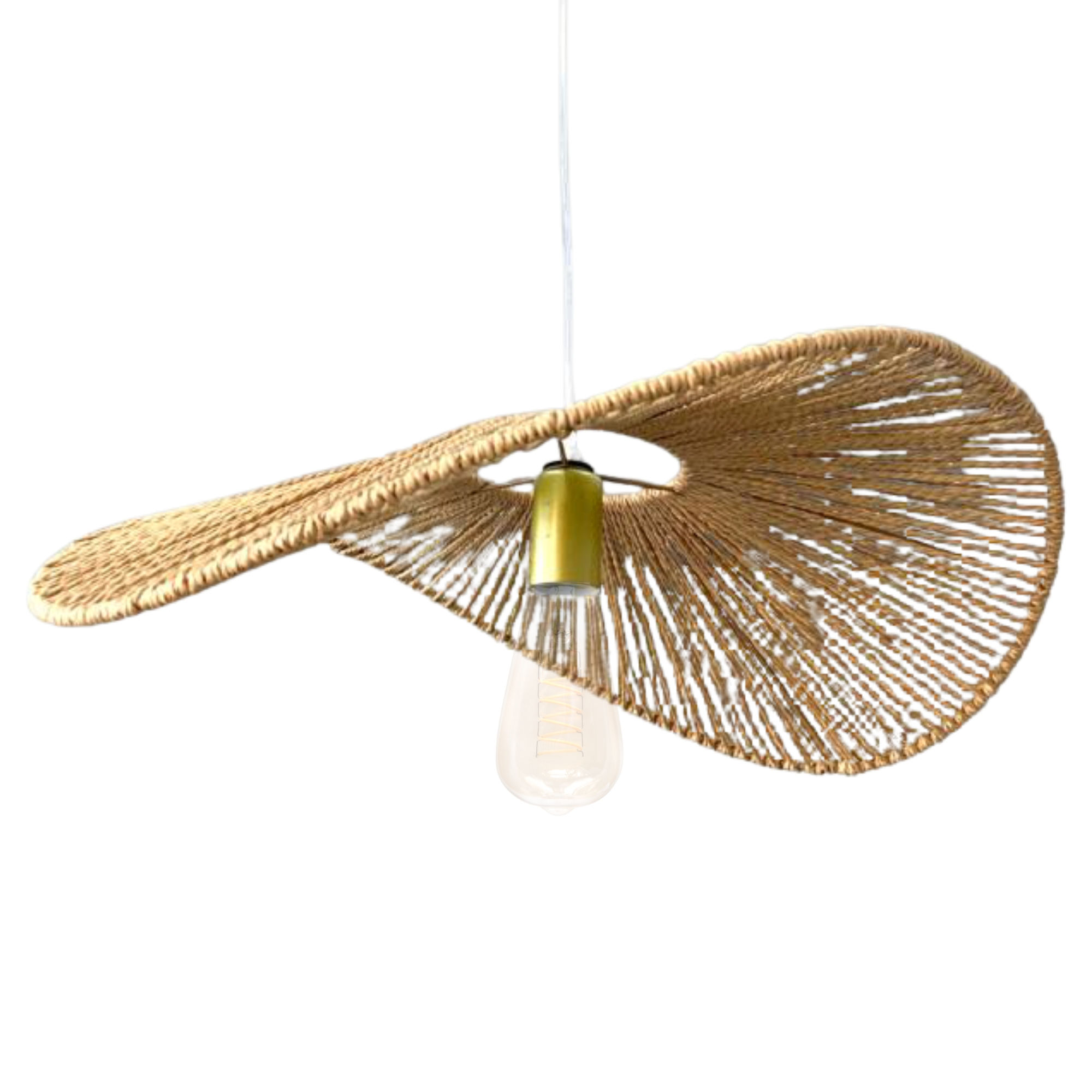 Lampara colgante sombrero de paja E27 091-61221