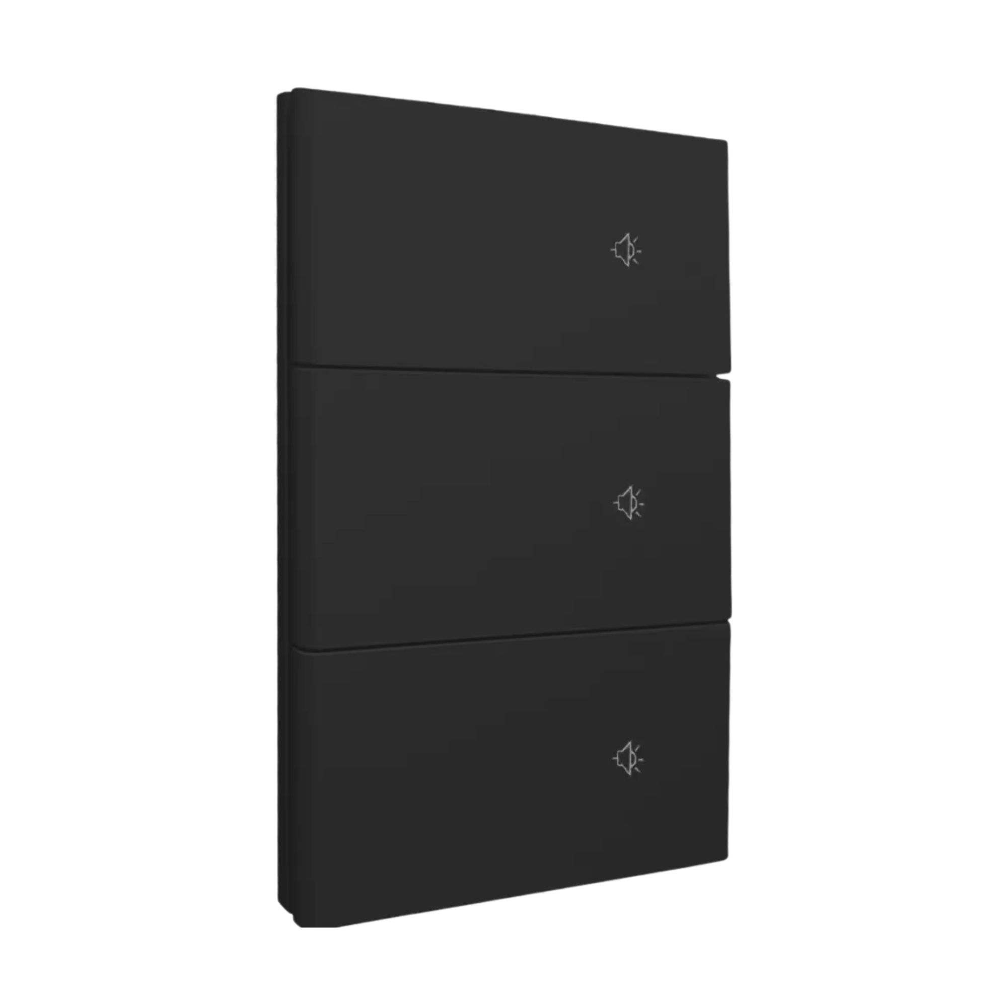 Placa Smart WiFi 3 Interruptores Negro APL-616