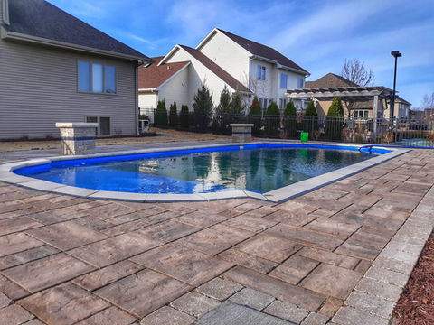 River Pools L36 Fiberglass Pool in De Pere by Pool Pros