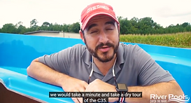 River pools C35 FiberglassPool Tour with Cristian