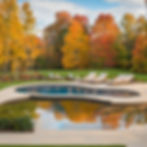 Building a swimming pool in fall