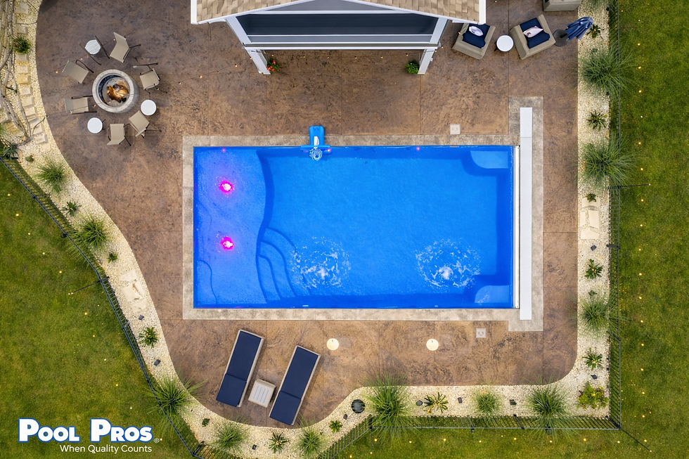 The River Pools D32 Fiberglass Pool in Fond Du Lac, WI by Pool Pros