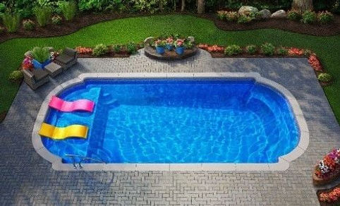 River Pools L36 Fiberglass Pool Digital Image