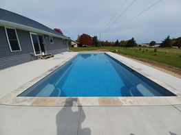 River Pools R40 Fiberglass Pool in Clintonville WI by Pool Pros
