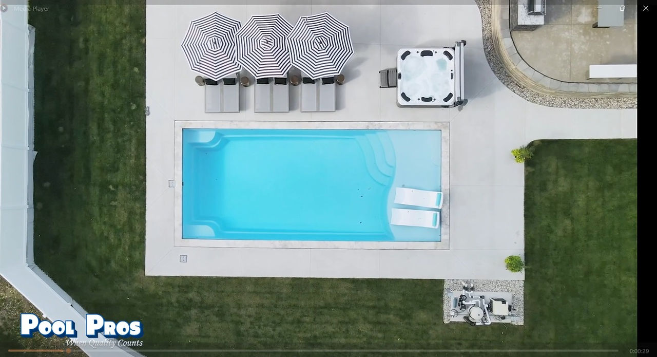 The River Pools D36 in Caribbena Sparkle Pool Color