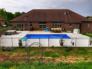 River Pools R28 Fiberglass Pool on Lake Largo in GreenBay WI