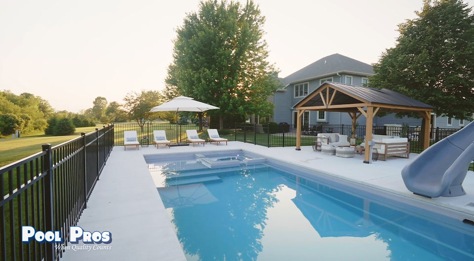 The River Pools X36 Fiberglass Pool in Diamond Pool Color