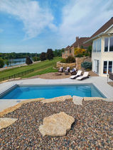 The R28 Fiberglass Pool in De Pere WI by Pool Pros