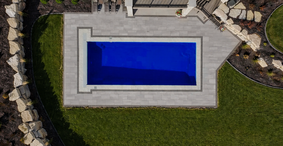 The River Pools R40 Fiberglass Pool by Pool Pros in Appleton, WI