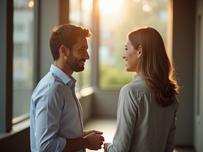 NDIS Provider talking with an NDIS Participant