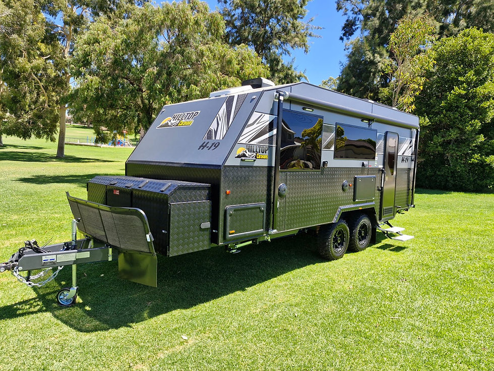 H19 Hilltop off road caravan rear door