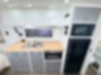 Thumbnail: Hilltop Feathertop 17'6 Mid Door caravan kitchen – compact Australian-built touring caravan interior