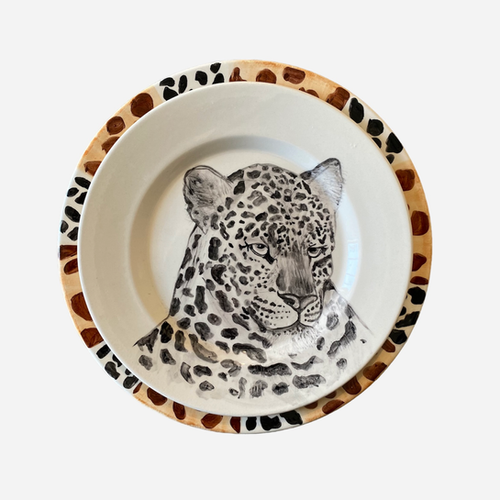 Safari Leopardo Print Herencias Cerámicas