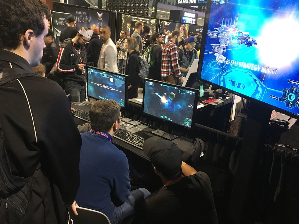 Two players learning how to engage in skirmish