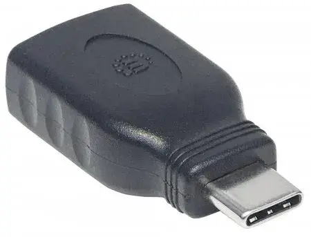Micro Adaptador Usb 3.1 Tipo C Tipo A Negro Manhattan
