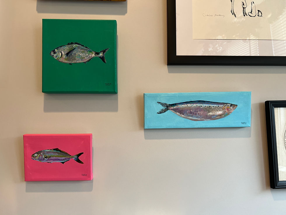 Thumbnail: Fish Blue - Original Acrylic Painting