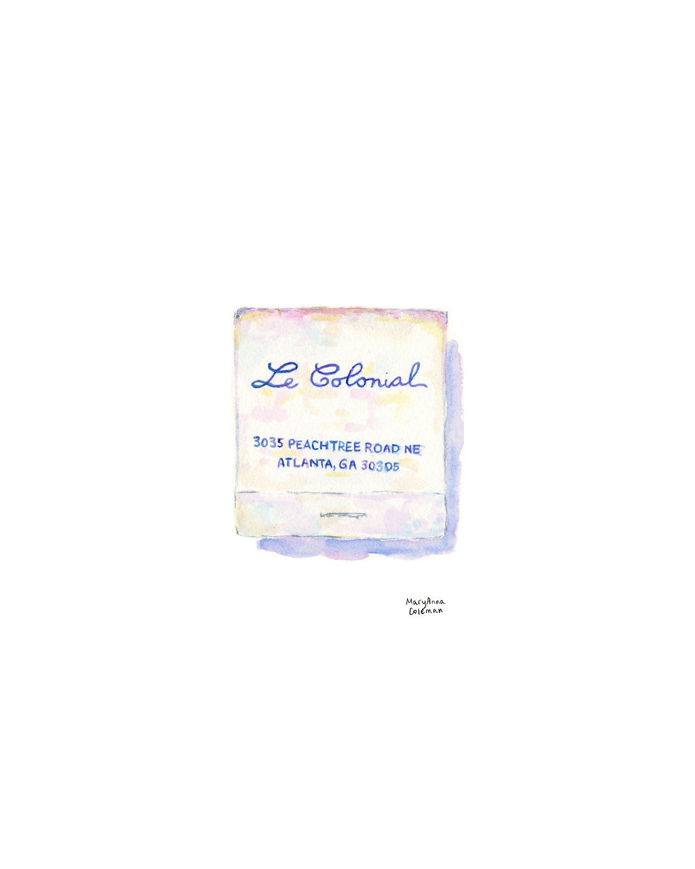 Le Colonial - Atlanta - Matchbook