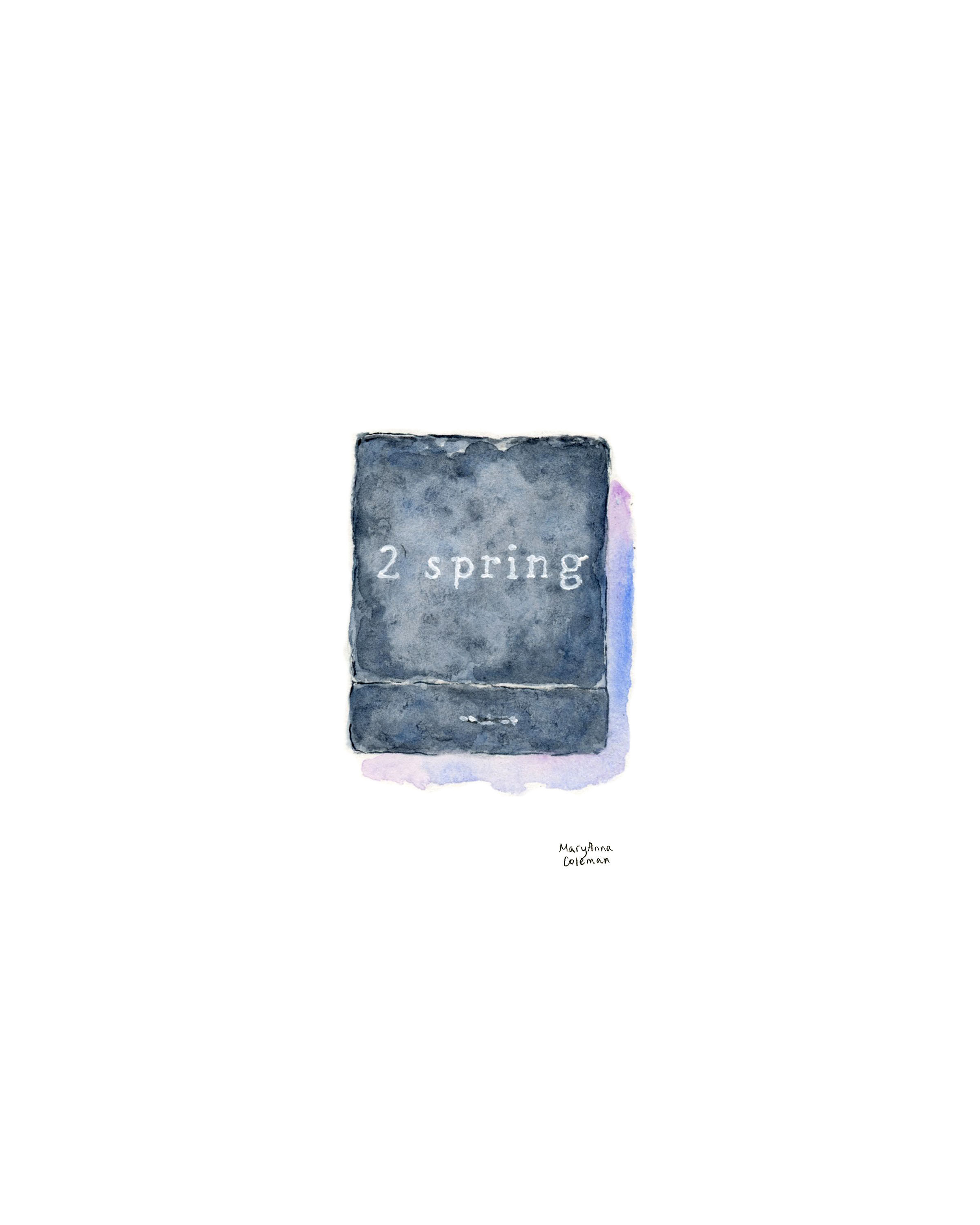 2 Spring Matchbook - Oyster Bay