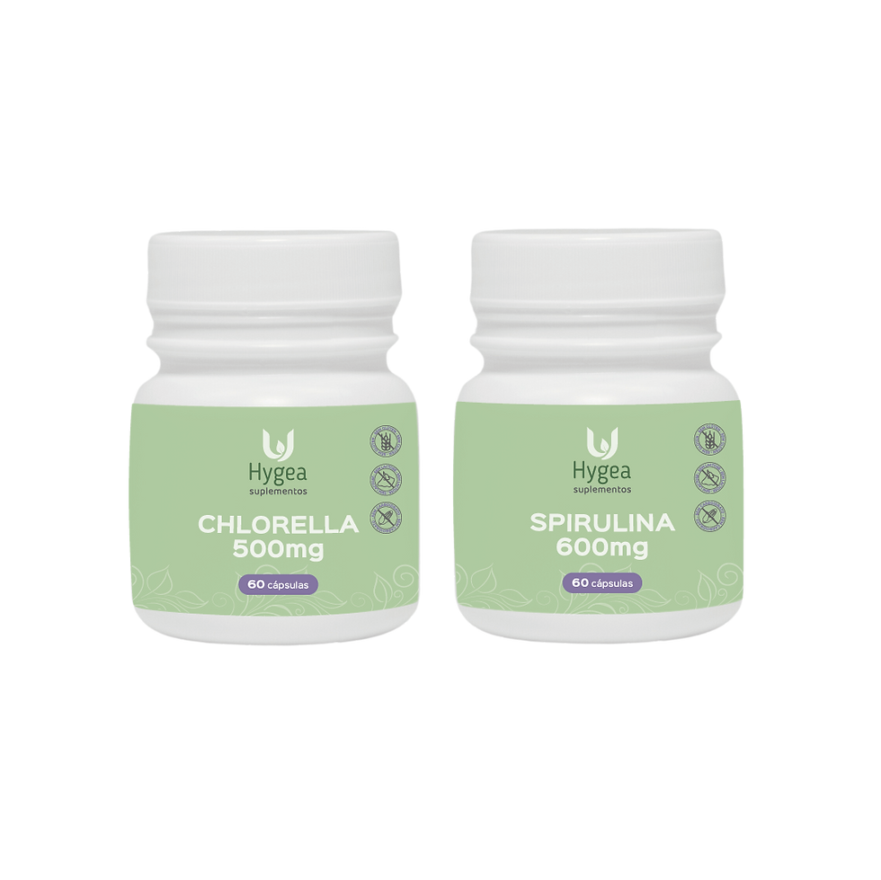 Chlorella e Spirulina - 60 Doses